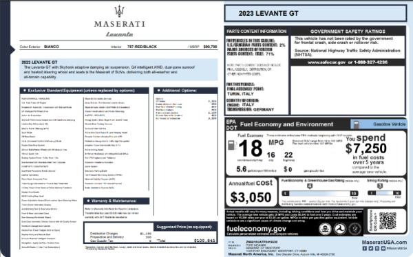 New 2023 Maserati Levante GT for sale $87,270 at Alfa Romeo of Westport in Westport CT 06880 26