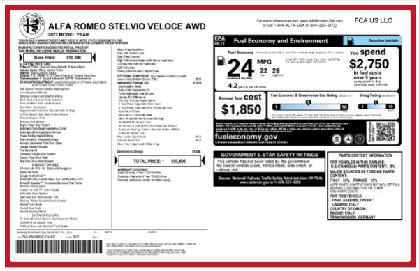 New 2022 Alfa Romeo Stelvio Veloce for sale Call for price at Alfa Romeo of Westport in Westport CT 06880 28