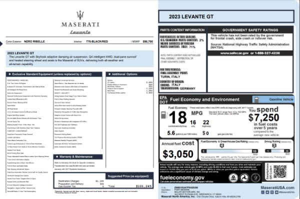 Used 2023 Maserati Levante GT for sale Sold at Alfa Romeo of Westport in Westport CT 06880 24