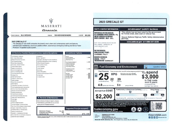 New 2023 Maserati Grecale GT for sale $72,095 at Alfa Romeo of Westport in Westport CT 06880 25