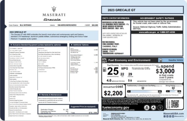 New 2023 Maserati Grecale GT for sale $72,095 at Alfa Romeo of Westport in Westport CT 06880 24