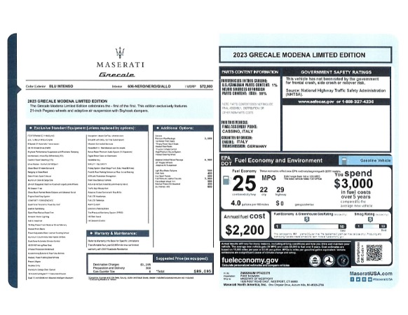 New 2023 Maserati Grecale Modena for sale $76,900 at Alfa Romeo of Westport in Westport CT 06880 21
