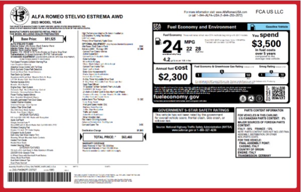 New 2023 Alfa Romeo Stelvio Estrema for sale Sold at Alfa Romeo of Westport in Westport CT 06880 25