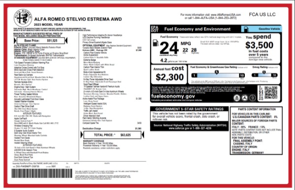 New 2023 Alfa Romeo Stelvio Estrema for sale Sold at Alfa Romeo of Westport in Westport CT 06880 23