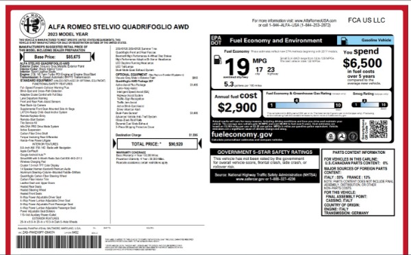 New 2023 Alfa Romeo Stelvio Quadrifoglio for sale Sold at Alfa Romeo of Westport in Westport CT 06880 24