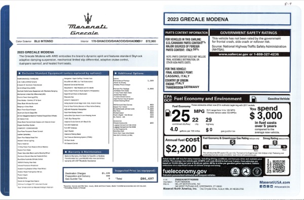 New 2023 Maserati Grecale Modena for sale Sold at Alfa Romeo of Westport in Westport CT 06880 24