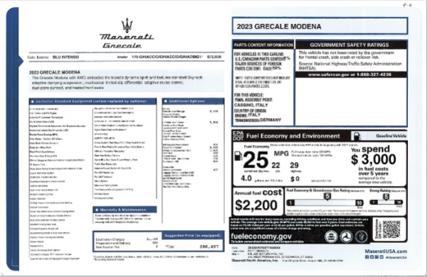 New 2023 Maserati Grecale Modena for sale $86,697 at Alfa Romeo of Westport in Westport CT 06880 24