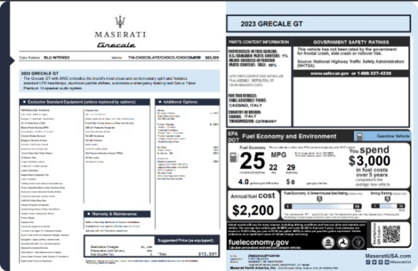 New 2023 Maserati Grecale GT for sale $73,597 at Alfa Romeo of Westport in Westport CT 06880 21