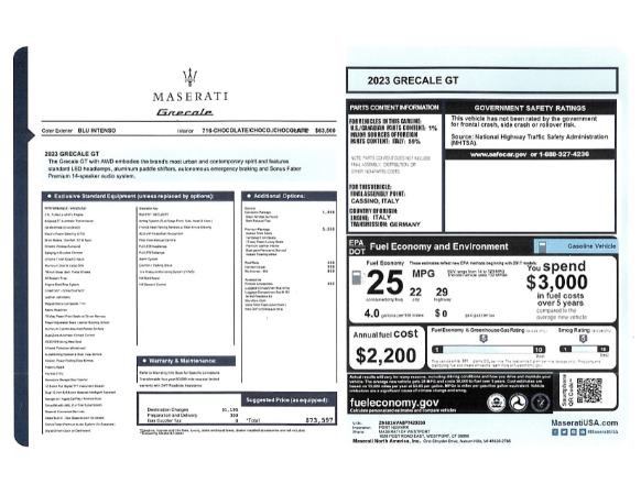 New 2023 Maserati Grecale GT for sale $73,597 at Alfa Romeo of Westport in Westport CT 06880 21