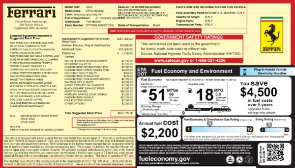 Used 2022 Ferrari SF90 Stradale for sale $739,900 at Alfa Romeo of Westport in Westport CT 06880 2
