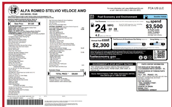 New 2023 Alfa Romeo Stelvio Veloce for sale Sold at Alfa Romeo of Westport in Westport CT 06880 23
