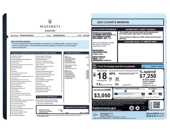 New 2023 Maserati Levante Modena for sale $117,975 at Alfa Romeo of Westport in Westport CT 06880 22