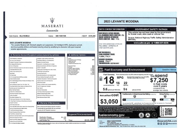 2023 Maserati Levante