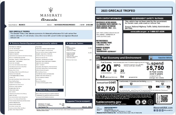 New 2023 Maserati Grecale Trofeo for sale $110,095 at Alfa Romeo of Westport in Westport CT 06880 27