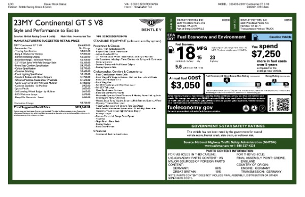 Used 2023 Bentley Continental GT S V8 for sale $299,900 at Alfa Romeo of Westport in Westport CT 06880 22