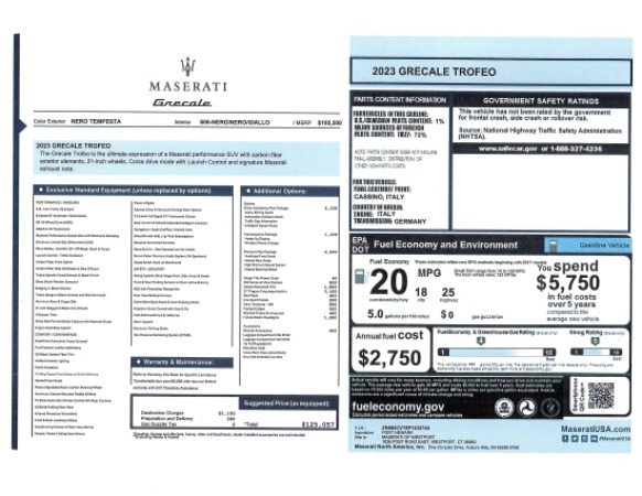 New 2023 Maserati Grecale Trofeo for sale $125,057 at Alfa Romeo of Westport in Westport CT 06880 28