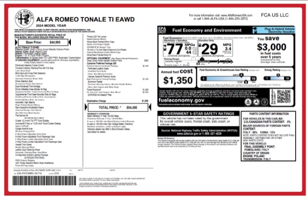 New 2024 Alfa Romeo Tonale Ti for sale $54,450 at Alfa Romeo of Westport in Westport CT 06880 27