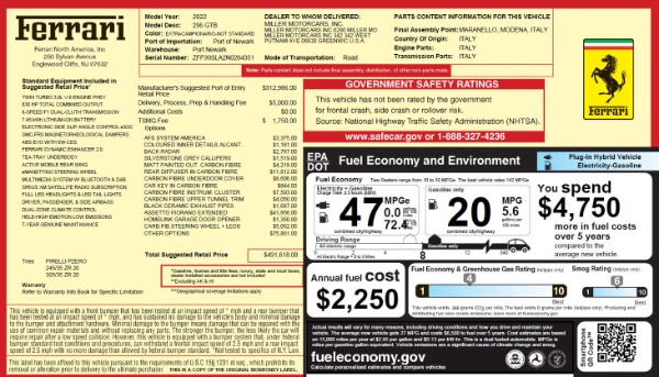 Used 2022 Ferrari 296 GTB for sale Sold at Alfa Romeo of Westport in Westport CT 06880 2