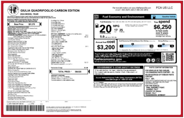 New 2024 Alfa Romeo Giulia Quadrifoglio Carbon for sale Sold at Alfa Romeo of Westport in Westport CT 06880 21