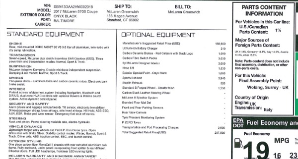 Used 2017 McLaren 570S for sale Sold at Alfa Romeo of Westport in Westport CT 06880 19