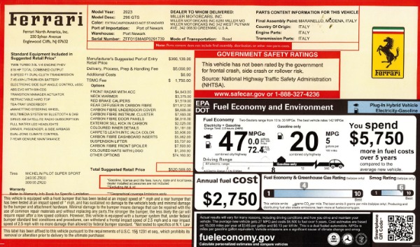 Used 2023 Ferrari 296 GTS for sale Sold at Alfa Romeo of Westport in Westport CT 06880 2