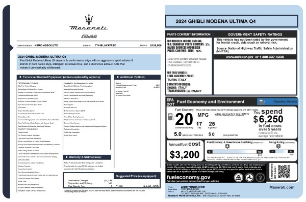 New 2024 Maserati Ghibli Modena Ultima Q4 for sale Sold at Alfa Romeo of Westport in Westport CT 06880 25