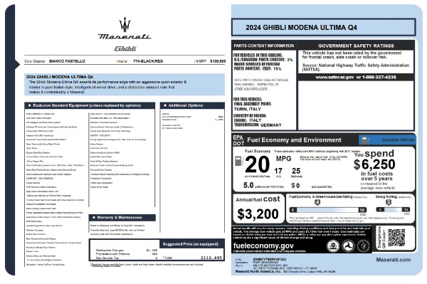 New 2024 Maserati Ghibli Modena Ultima Q4 for sale Sold at Alfa Romeo of Westport in Westport CT 06880 25