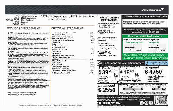 Used 2024 McLaren Artura Performance for sale Sold at Alfa Romeo of Westport in Westport CT 06880 28