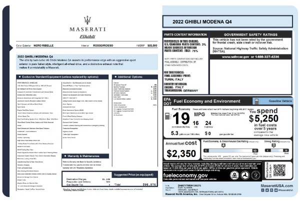 Used 2022 Maserati Ghibli Modena Q4 for sale Sold at Alfa Romeo of Westport in Westport CT 06880 24