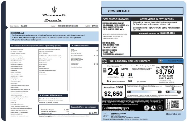 Used 2025 Maserati Grecale for sale $57,550 at Alfa Romeo of Westport in Westport CT 06880 25