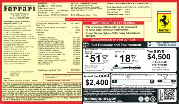 Used 2021 Ferrari SF90 Stradale for sale Sold at Alfa Romeo of Westport in Westport CT 06880 2