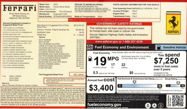 Used 2024 Ferrari Roma Spider for sale $289,900 at Alfa Romeo of Westport in Westport CT 06880 2