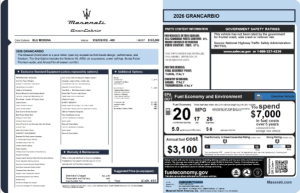 New 2026 Maserati GranCabrio Modena for sale Sold at Alfa Romeo of Westport in Westport CT 06880 28