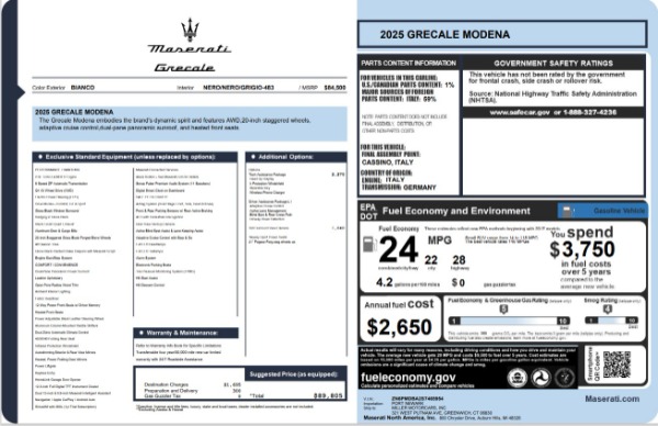 Used 2025 Maserati Grecale Modena for sale $61,116 at Alfa Romeo of Westport in Westport CT 06880 27