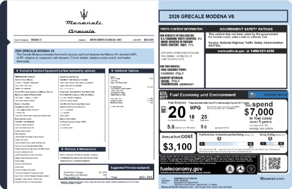 Used 2026 Maserati Grecale Modena for sale $81,370 at Alfa Romeo of Westport in Westport CT 06880 23