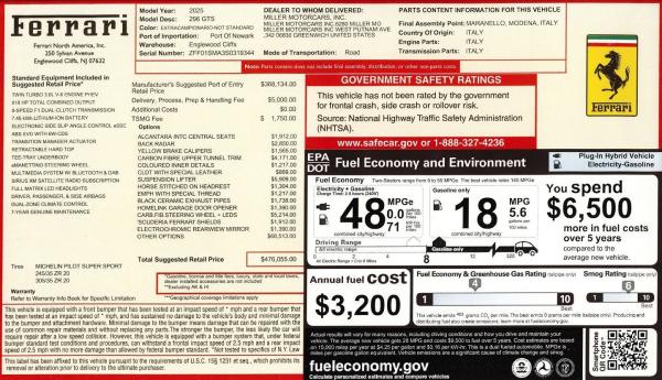 Used 2025 Ferrari 296 GTS for sale $449,900 at Alfa Romeo of Westport in Westport CT 06880 2