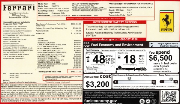 Used 2025 Ferrari 296 GTS for sale $449,900 at Alfa Romeo of Westport in Westport CT 06880 2
