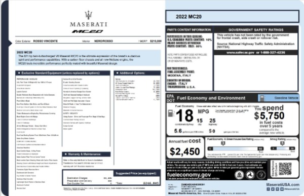 Used 2022 Maserati MC20 for sale $169,900 at Alfa Romeo of Westport in Westport CT 06880 24