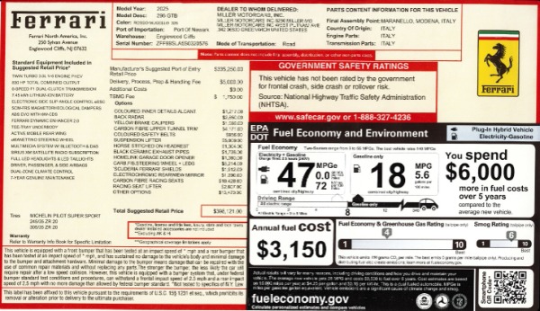 Used 2025 Ferrari 296 GTB for sale $335,900 at Alfa Romeo of Westport in Westport CT 06880 2