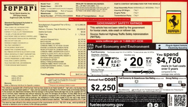 Used 2022 Ferrari 296 GTB for sale $319,900 at Alfa Romeo of Westport in Westport CT 06880 2