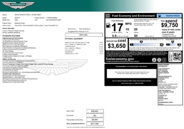 Used 2026 Aston Martin DBX 707 for sale $259,900 at Alfa Romeo of Westport in Westport CT 06880 13