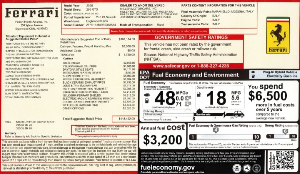 Used 2025 Ferrari 296 GTS for sale $414,900 at Alfa Romeo of Westport in Westport CT 06880 2