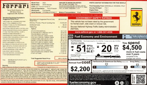 Used 2023 Ferrari SF90 Stradale for sale $469,900 at Alfa Romeo of Westport in Westport CT 06880 2