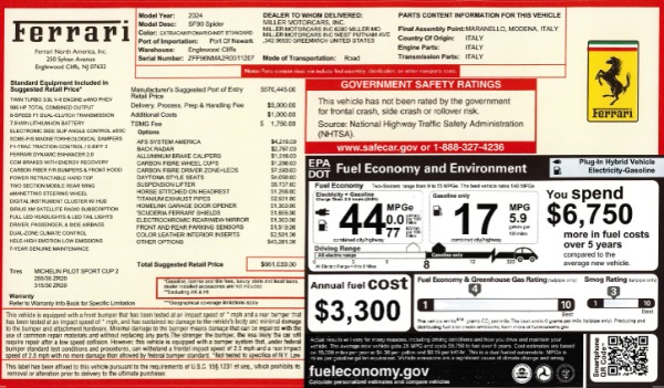 Used 2024 Ferrari SF90 Spider for sale $569,900 at Alfa Romeo of Westport in Westport CT 06880 2