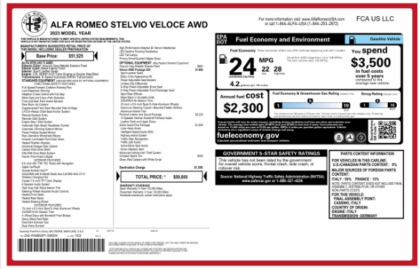 Used 2023 Alfa Romeo Stelvio Veloce for sale $34,900 at Alfa Romeo of Westport in Westport CT 06880 25