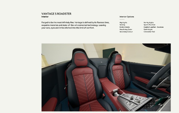 New 2026 Aston Martin Vantage S Roadster for sale $255,400 at Alfa Romeo of Westport in Westport CT 06880 10
