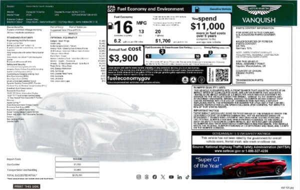 New 2026 Aston Martin Vanquish Volante for sale Call for price at Alfa Romeo of Westport in Westport CT 06880 19
