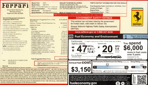 Used 2024 Ferrari 296 GTB for sale $369,900 at Alfa Romeo of Westport in Westport CT 06880 2