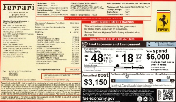 Used 2024 Ferrari 296 GTS for sale $429,900 at Alfa Romeo of Westport in Westport CT 06880 2